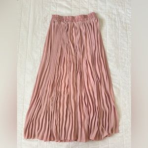 Light pink maxi skirt